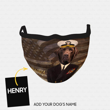 Personalized Dog Gift Idea - Royal Dog's Portrait 3 For Dog Lovers - Cloth Mask